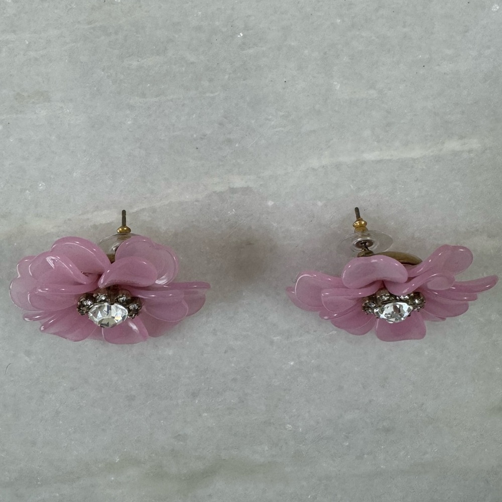 J.Crew full bloom flower stud earrings - Picture 3 of 5
